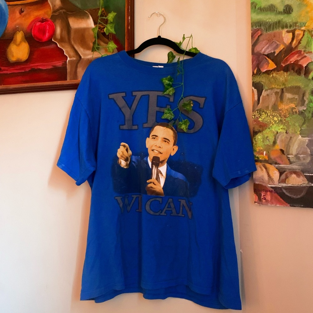 BARACK OBAMA “YES WE CAN” 2008 CAMPAIGN TEE